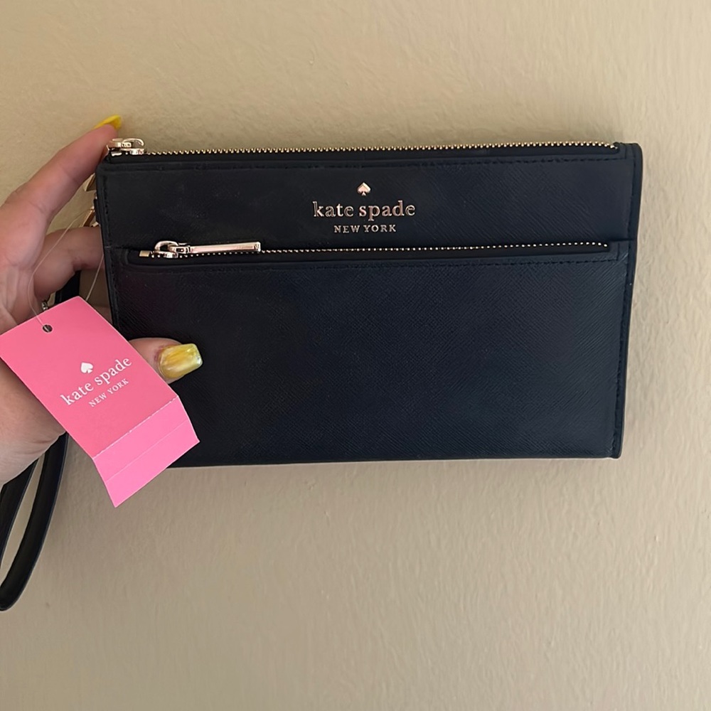 Kate Spade black wristlet